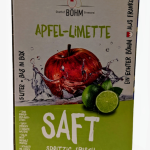 Apfel Limetten Saft, 5 l, Bag in Box